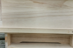 hier der Einblick zum Flugloch vorn